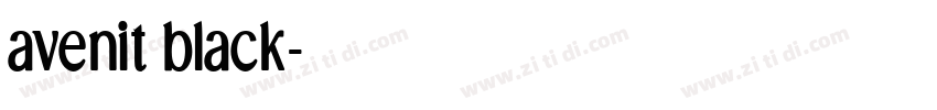 avenit black字体转换 avenit black字体转换